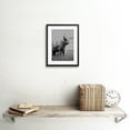 thumbnail image 2 of Highland Cow Scotland HDR Black White Framed Wall Art Print, 2 of 5
