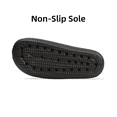 thumbnail image 6 of Somdot Slides Sandals for Women and Men Pillow Slippers Unisex Bathroom Slipper Soft Thick Sole Non-Slip, Black, 6 of 8
