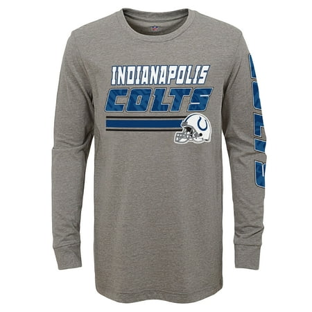 - Youth Gray Indianapolis Colts Tri-Blend Long Sleeve T-Shirt