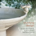 thumbnail image 6 of Alpine Corporation 24-inch Ceramic Bird Bath with Bird Figurines, Light Brown, 6 of 12