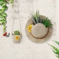 thumbnail image 2 of Farmhouse Boho Wall Planter Straw Hat Shoulder Bag Flower Pot Resin Bonsai Plant Pot for Indoor Outdoor Balcony Garden Decor Succulents Dried Flowers, 2 of 8