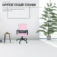 1 Set Office Computer Chair Covers Swivel Rotate Back Seats Slipcover