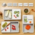 thumbnail image 4 of Functional Grater & Drainer Cutting Board for Kitchen with Built-In 6-in-1 Functionality Upgrade Chopping Board with Container Lid and System in One Versatile Prep Station for Efficient Food Prep, 4 of 6