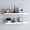 White, variant on vidaXL Frame Ledge Shelf Set of 2 White MDF 31.5 in long Wall mounting