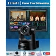 thumbnail image 2 of FoMaKo PTZ Camera 30x Optical Zoom AI Auto Tracking PoE HDMI Bundle PTZ Camera for Church Worship PTZ Camera Controller(PTZ Bundle FMK30SDIx2+KC608 Pro) BH302, 2 of 11