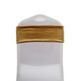 BalsaCircle 5 Gold Velvet Ruffled Stretch Chair Sashes Wedding Party ...