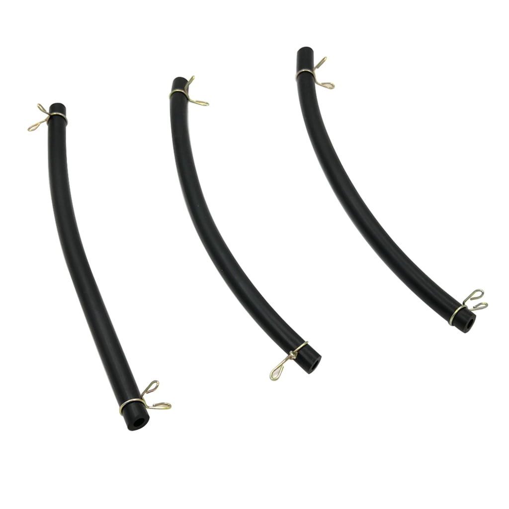 3 Pieces Bulk Fuel Line & 6 Clamps For Honda GX110 GX120 GX140 GX160