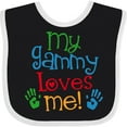 thumbnail image 3 of Inktastic My Gammy Loves Me Boys or Girls Baby Bib, 3 of 4