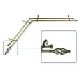 thumbnail image 2 of Vinci 13/16 inch Double Corner Window Curtain Rod 28-48" - Antique Brass, 2 of 3