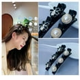 thumbnail image 2 of Pompotops 3 PCS Hair Clips with 3 Small Clips for Women Girls Cute Pearl Hair Barrettes Hair Accessories, 2 of 5