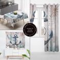 thumbnail image 4 of Nautical Anchor Shower Curtains for Bathroom Beach Coastal Shower Curtain Rustic Wooden Nautical Bathroom Decor Polyester Fabric-72''''x72'''', 4 of 6