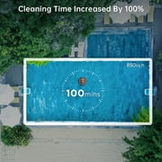 CoasTeering Pool Vacuum Robot, Cordless Pool Cleaner Robot with 100 Mins Runtime, Ideals for Above ground pools
