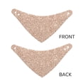 thumbnail image 3 of Naloa Beige Sparkling Glitter Dog Bandana Large and Small-Dog Scarf Bib Handkerchief Accessories for Dogs and Cats(S-L)-Medium, 3 of 5