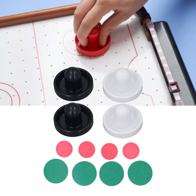 Table 12 Pcs 96mm Accessoires de Hockeys de Table Poussoirs Pads Palets de Hockeys de Table Accessoires de Hockey de Table