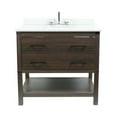 thumbnail image 2 of Bellaterra Home 808130-31-CO 31" Vanity In Gray Pine Top w/ Quartz & Oval Sink, 2 of 7