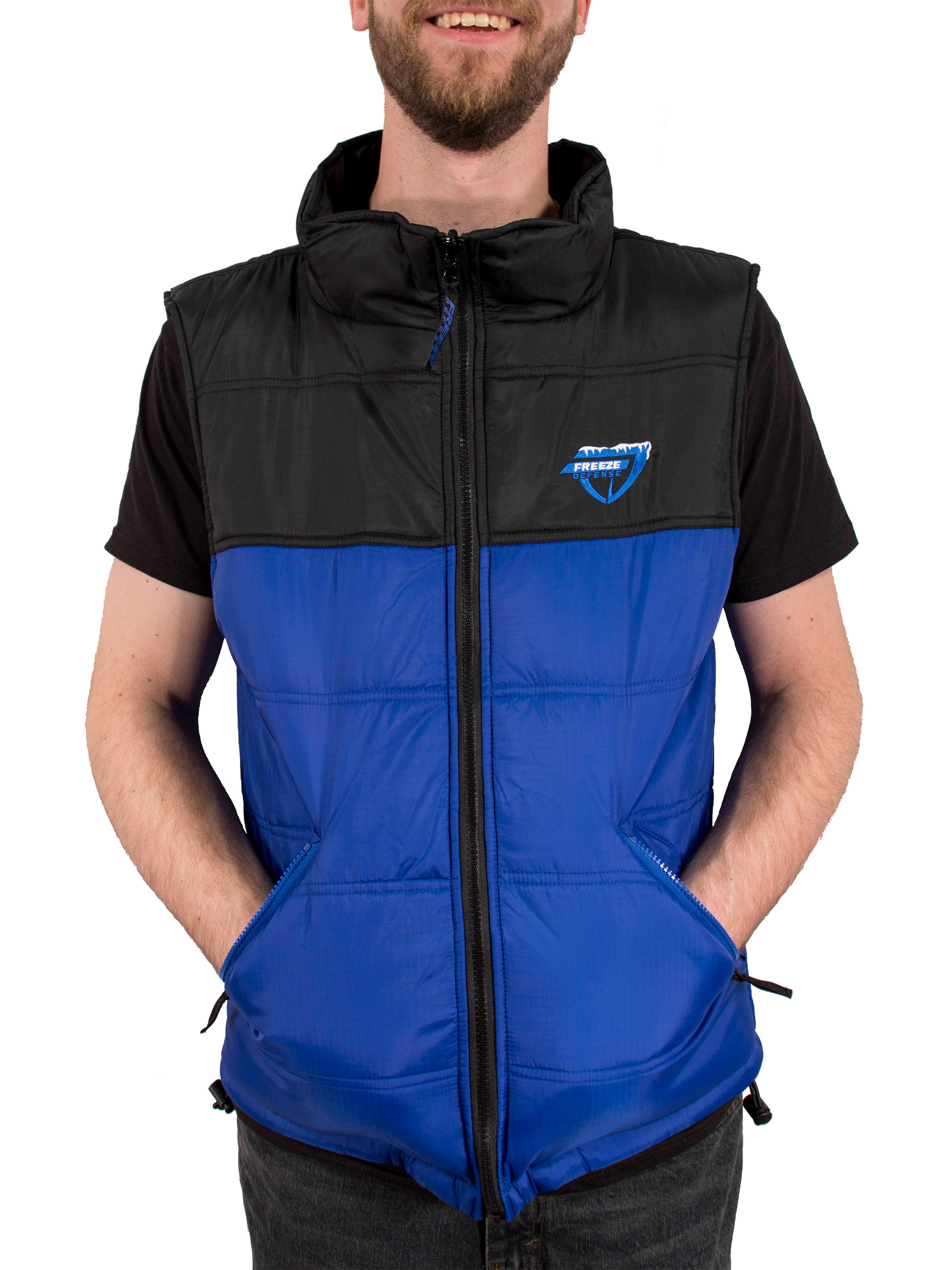 Freeze Defense Warm Men's 3in1 Winter Jacket Coat Parka & Vest (Small, Blue) - image 2 of 10