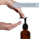thumbnail image 5 of Botellas con dosificador de vidrio ámbar de 300 ml (paquete de 4); Ideal para lociones, jabón líquido, aromaterapia y más. Botella dividida., 5 of 5
