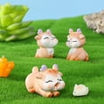 thumbnail image 3 of Sunjoy Tech Deer Ornament Cute Expressions Cartoon Anti-fade Attractive Decorative Resin Micro Landscape Deer Statue Home Decor, 3 of 8