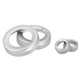 thumbnail image 1 of Unique Bargains 4pcs Silver Tone Aluminum Alloy Car Center Control Ring Knob Ring Trim Cover for Chevrolet Camaro 2010-2015, 1 of 8