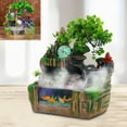 thumbnail image 2 of 110V Feng Shui Water Sound Desktop Fountain Indoor Rockery Waterfall Fountain W/LED, 2 of 12
