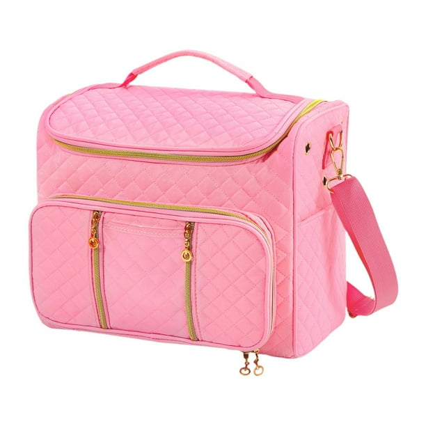 Bolsa de almacenamiento de hilo para el hogar, bolsa de almacenamiento de hilo, bolsa de almacenamiento de herramientas de crochet, bolsa de tejido Rosa