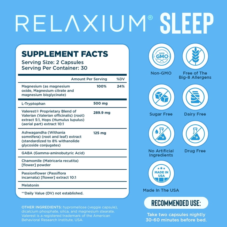 Relaxium Sleep Aid, 5mg Melatonin, 60 Vegan Capsules photo 6