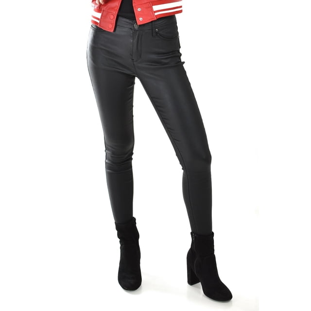 Jeggings juvenil tipo vinipiel, 6110 (Negro) negro CH
