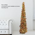 thumbnail image 4 of Foldable Xmas Tree, 4.9ft PET Artificial Xmas Tree for Holiday Decoration  Feel Quick Assembly Fade Resistant Customizable, 4 of 7