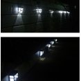 thumbnail image 5 of Lámpara solar Luz de pared solar retro Impermeable al aire libre 2LED Luz de jardín cuadrada para cerca, 5 of 5