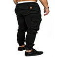 thumbnail image 4 of Pantalon Cargo pour Homme Uni Coupe Ample Taille à Cordon Pantalon Long, 4 of 4