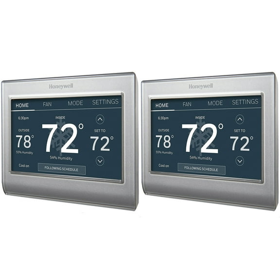 Honeywell Wi-Fi Smart Color Programmable Thermostat RTH9585WF1004 - Touchscreen - 2 Pack
