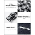 thumbnail image 5 of TACVASEN Men's Flannel Shirt Jacket Cotton Quilted Lined Button Down Plaid Shirt Jacket Winter Warm Heavyweight Coat, 5 of 7
