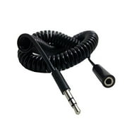 Caxico 3.5mm Stereo M-F Headphone Extension Cable 4 ft. Coiled