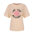 thumbnail image 4 of Xmyrz Volleyball Shirts For Women Volleyball Graphic Game Day Team Tee Tops Casual Loose Short Sleeve Crewneck Summer Shirts, 4 of 4