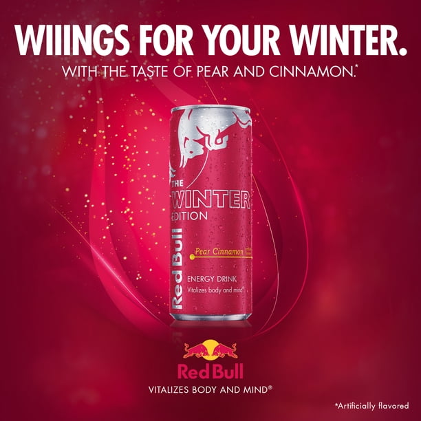 Red Bull Winter Pear Cans | Gym performance drinks - Walmart