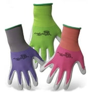 8438S Small LadyFinger Women's Nitrile Palm Gloves Asst Colors