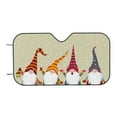 thumbnail image 7 of Fotbe Christmas Card With Gnomes Car Windshield Sunshade | Sun Visor Protector Front Window Shade, Keeps Out UV Rays, Keeps Your Vehicle Cool-Medium, 7 of 7