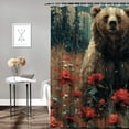 thumbnail image 2 of WYYP Durable and Washable Shower Curtain with Hooks - Waterproof Polyester Fiber - Multiple Sizes White, 2 of 7