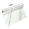 thumbnail image 3 of PENGXIANG 1.96 x 16.4 ft Marble Wallpaper Granite Gray/White Roll Kitchen Countertop Cabinet Furniture is Renovated Thick PVC Paper Easy to Remove Upgrade, 3 of 6