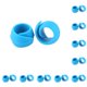 thumbnail image 1 of Carrete Roscado Moyic Clip de Bobina de Silicona Azul 10Conjunto, 1 of 6