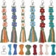 thumbnail image 1 of 6 juegos de kits para hacer llaveros, kit de llavero de macramé, llavero de flor de margarita con instrucciones, llaveros con borlas bohemias, kits de macramé con flores., 1 of 7