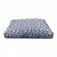 thumbnail image 3 of Hawaii Pet House, Hibiscus Silhouettes Flowering Mallow Family Plant Exotic Summer Season Foliage, Outdoor & Indoor Portable Dog Kennel with Pillow and Cover, 5 Sizes, Navy Blue White, by Ambesonne, 3 of 4