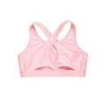 thumbnail image 5 of renvena Kids Girls Active Gym Fitness Sportswear Yoga Bra Top Criss Cross Back Dancewear Size 4-16 Pink 14, 5 of 7