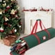 thumbnail image 1 of Bolsa de almacenamiento cilíndrica transparente roja de gran capacidad para regalo de Navidad, papel de regalo, bolsa de almacenamiento para árbol de Navidad., 1 of 5