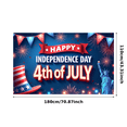 thumbnail image 3 of Patriotic Design Independence Day Banner Colorful Bunting 4th of July Decorative Fireworks for Holiday Celebration Outdoor Events National Festivities, 3 of 8
