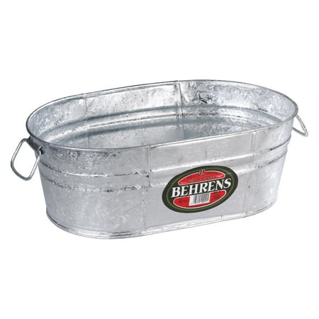 Behrens Hot Dipped Steel Oval Beverage Tub