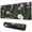 Fond Noir Fleurs-17, variante sur Tapis de Souris Fleurs de Jardin Élégant et Efficace - Base en Caoutchouc Douce et Antidérapante pour la Stabilité, Glisse Fluide, Résistant aux Éclaboussures, Design Personnalisé, Portable, Parfait pour PC, 31.5x11.8 Pouces