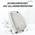 thumbnail image 6 of Key Fob Cover Compatible with Chevrolet Silverado 1500 Traverse Equinox GMC Sierra 1500 Buick Envision 2025-2026 Keychain Case Holder Protector,4 Button D White, 6 of 9
