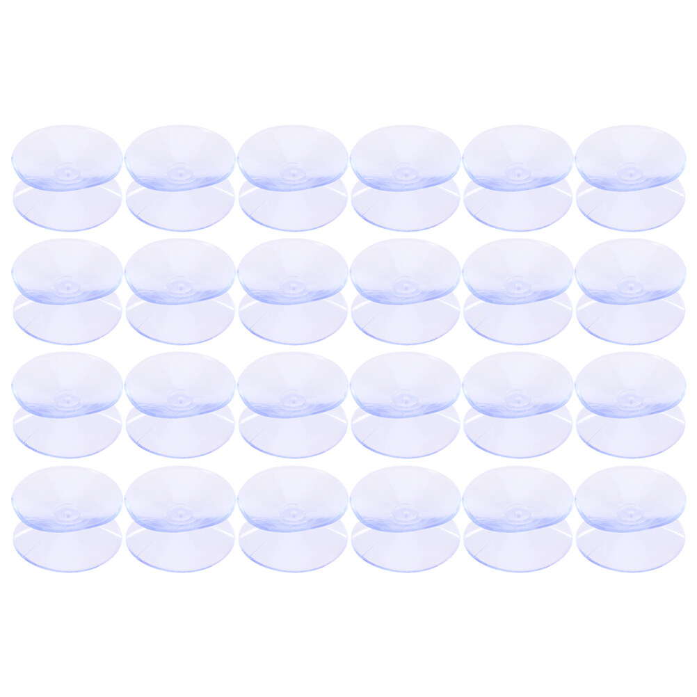 24pcs Double Sided Suction Cups Glass Tabletop Bumpers Glass Tabletop