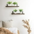 thumbnail image 5 of 4 Packs Small Fake Plants in Farmhouse Galvanized Pots Table Centerpiece Mini Potted Artificial Plants Faux Eucalyptus for Shelf Office Rustic Home Decor (White, Mini-6" H), 5 of 5